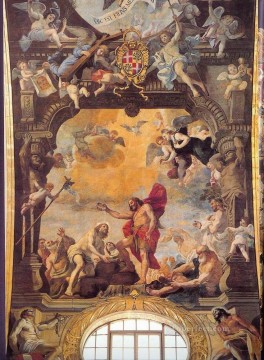 Mattia Preti Painting - El bautismo de Cristo barroco Mattia Preti